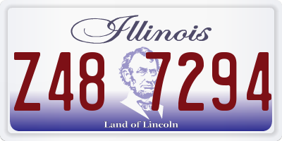 IL license plate Z487294