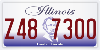 IL license plate Z487300