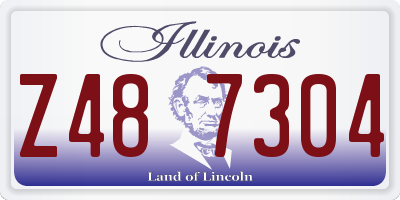 IL license plate Z487304