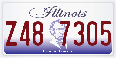 IL license plate Z487305