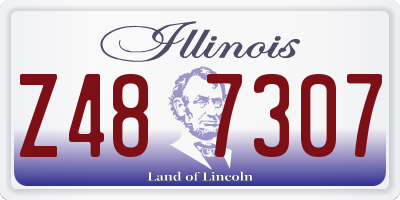 IL license plate Z487307