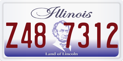 IL license plate Z487312