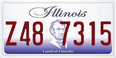 IL license plate Z487315
