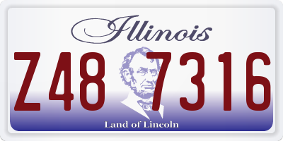 IL license plate Z487316
