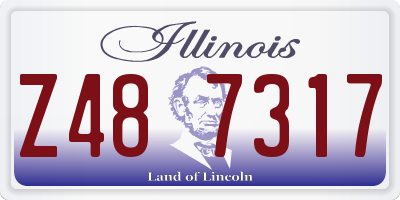 IL license plate Z487317