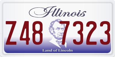 IL license plate Z487323