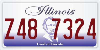 IL license plate Z487324