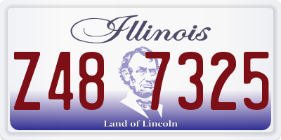IL license plate Z487325