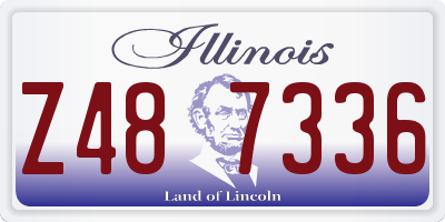 IL license plate Z487336
