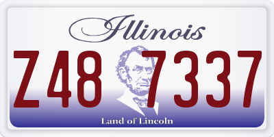 IL license plate Z487337