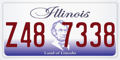 IL license plate Z487338