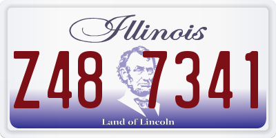 IL license plate Z487341