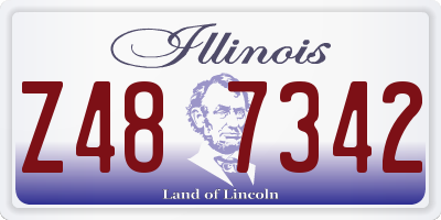 IL license plate Z487342