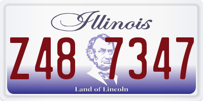 IL license plate Z487347