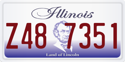IL license plate Z487351