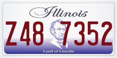 IL license plate Z487352