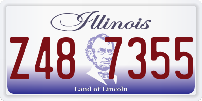 IL license plate Z487355