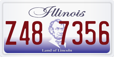 IL license plate Z487356