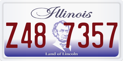 IL license plate Z487357