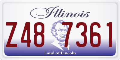 IL license plate Z487361