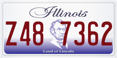IL license plate Z487362