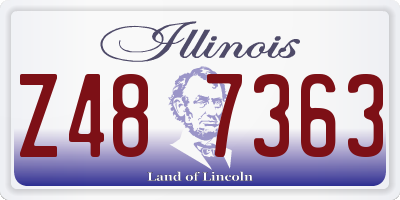 IL license plate Z487363