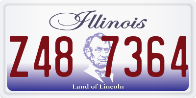 IL license plate Z487364