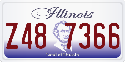 IL license plate Z487366