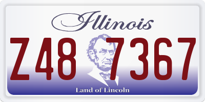 IL license plate Z487367