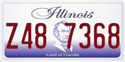 IL license plate Z487368