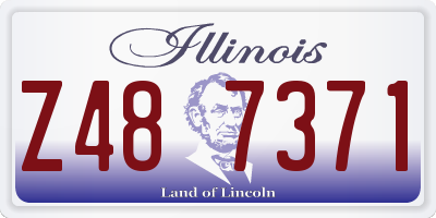 IL license plate Z487371