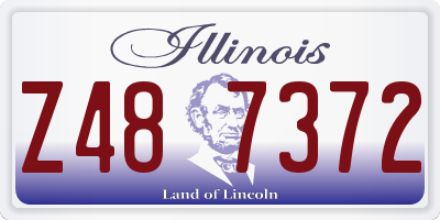 IL license plate Z487372