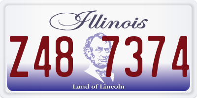 IL license plate Z487374
