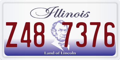 IL license plate Z487376