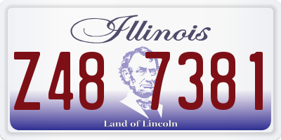IL license plate Z487381