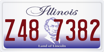 IL license plate Z487382