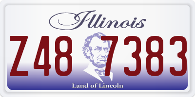 IL license plate Z487383
