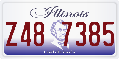 IL license plate Z487385