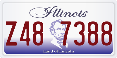 IL license plate Z487388