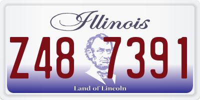IL license plate Z487391
