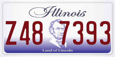 IL license plate Z487393