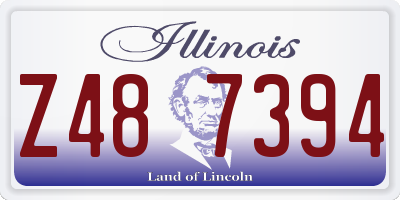 IL license plate Z487394