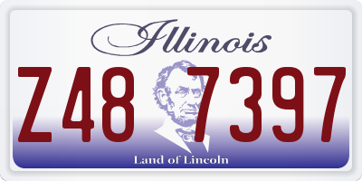 IL license plate Z487397