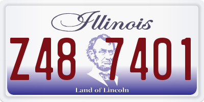 IL license plate Z487401