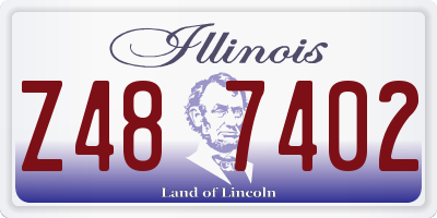IL license plate Z487402