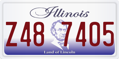 IL license plate Z487405