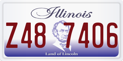 IL license plate Z487406