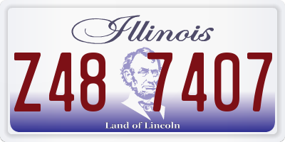 IL license plate Z487407