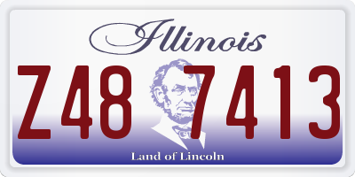 IL license plate Z487413