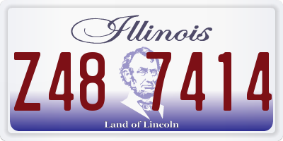 IL license plate Z487414